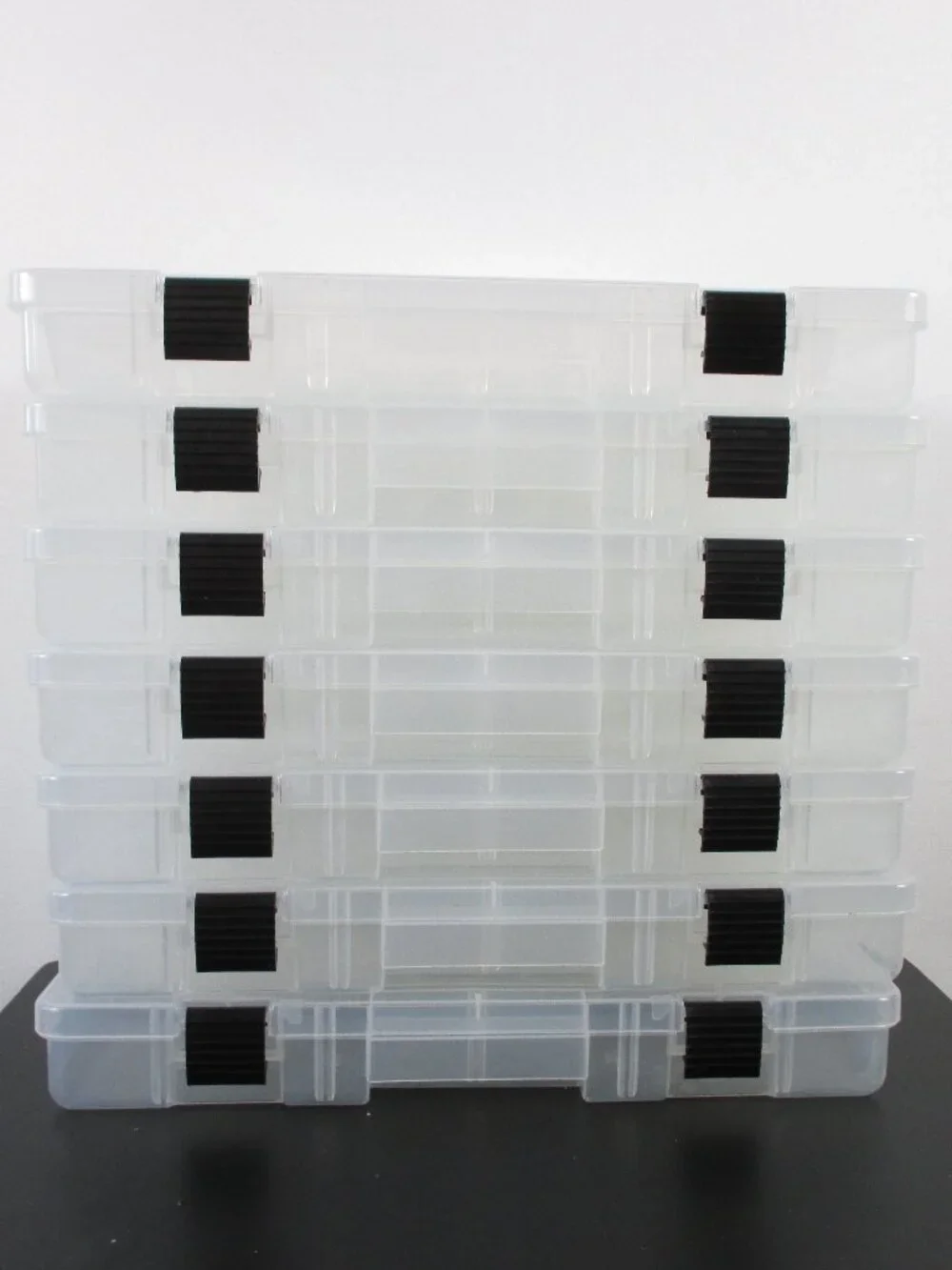 SET OF 2 PLANO PLASTIC STORAGE BINS